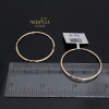Rose gold hoop earrings #69706