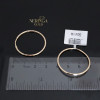 Rose gold hoop earrings #69725
