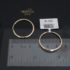 Rose gold hoop earrings #69712