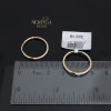 Rose gold hoop earrings #69722