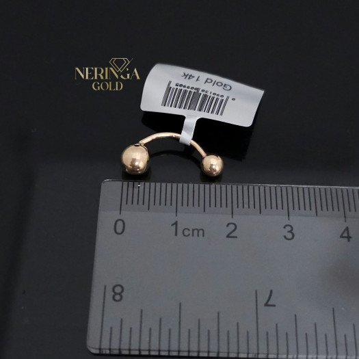 Rose gold navel piercing #69754