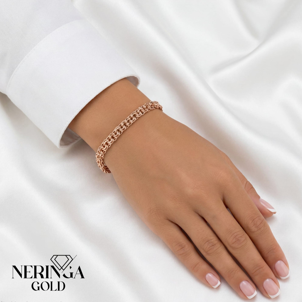 Rose gold full-bodied bracelet #69761