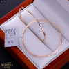 Rose gold hoop earrings #69705