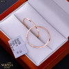 Rose gold hoop earrings #69707