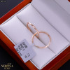 Rose gold hoop earrings #69716