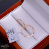 Rose gold hoop earrings #69717