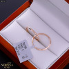 Rose gold hoop earrings #69721