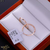 Rose gold hoop earrings #69722