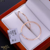 Rose gold hoop earrings #69727