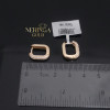 Rose gold english lock earrings #69929