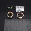Rose gold hoop earrings #69919