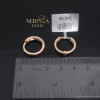 Rose gold hoop earrings #69916