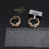 Rose gold hoop earrings #69923