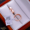 Rose gold hoop earrings #69916