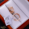 Rose gold hoop earrings #69923