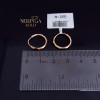 Rose gold hoop earrings #69966