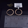 Rose gold hoop earrings #69956