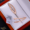 Rose gold english lock earrings #69947