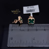 Rose gold stud earrings #70075