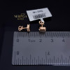 Rose gold stud earrings #70060