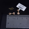 Rose gold stud earrings #70047