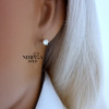 Rose gold stud earrings #70047