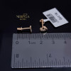 Rose gold stud earrings #70051