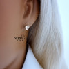 Rose gold stud earrings #70051