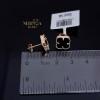 Rose gold stud earrings #70069