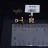 Rose gold stud earrings #70053