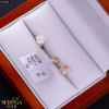 Rose gold stud earrings #70054