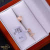 Rose gold stud earrings #70061