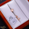 Rose gold stud earrings #70062