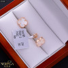Rose gold stud earrings #70067
