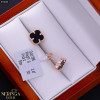 Rose gold stud earrings #70069