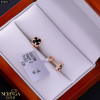 Rose gold stud earrings #70071