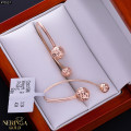 Rose gold earring #70157