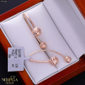 Rose gold earring #70158