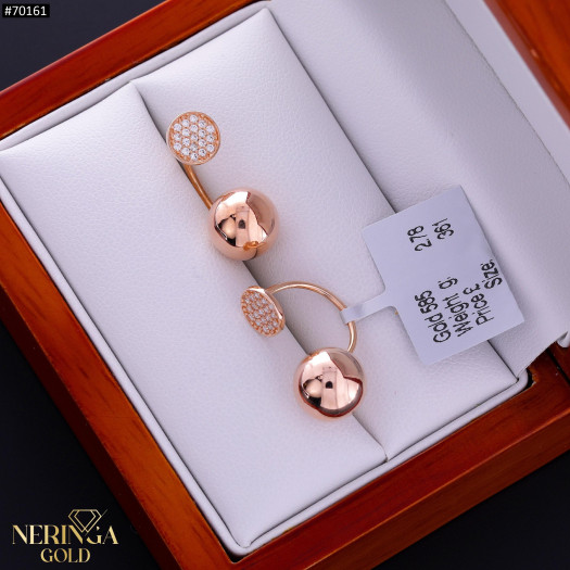 Rose gold earring #70161