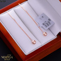 Rose gold earring #70174