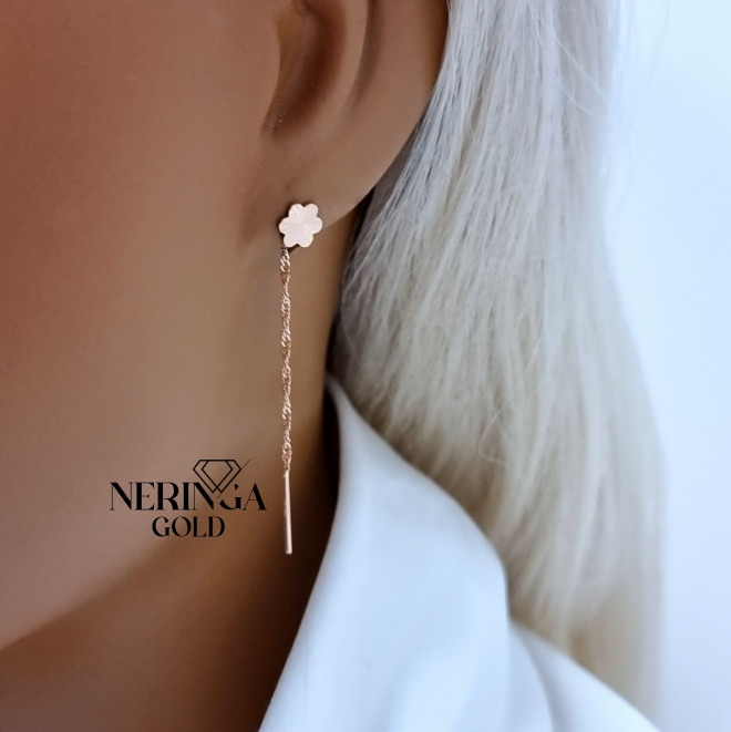 Rose gold earring #70314