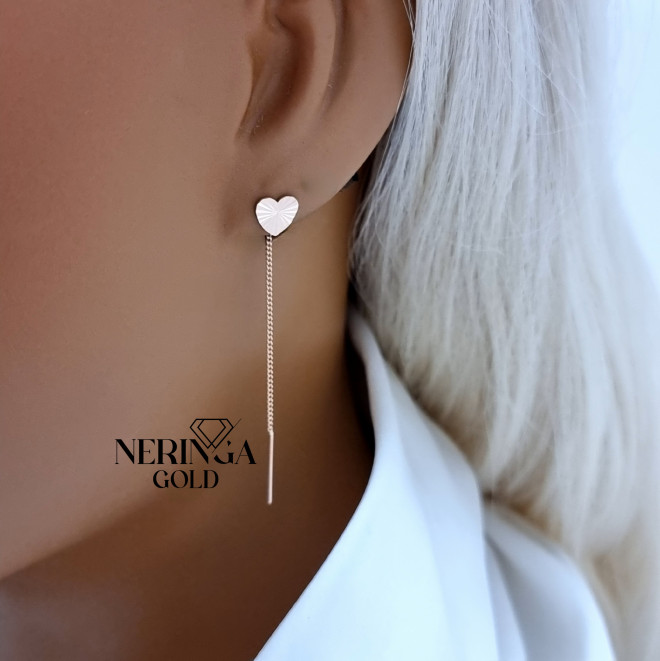 Rose gold earring #70313