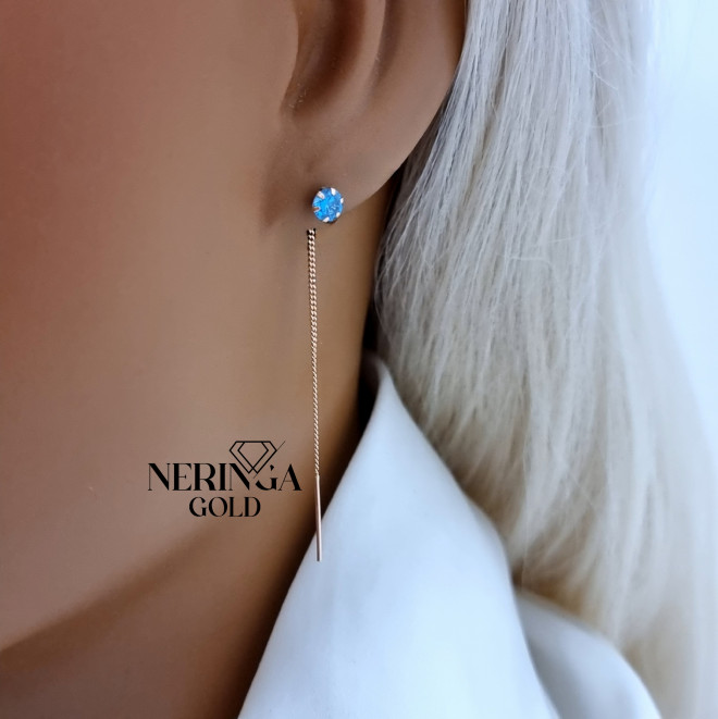 Rose gold earring #70310