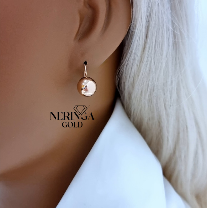 Rose gold earring #70328