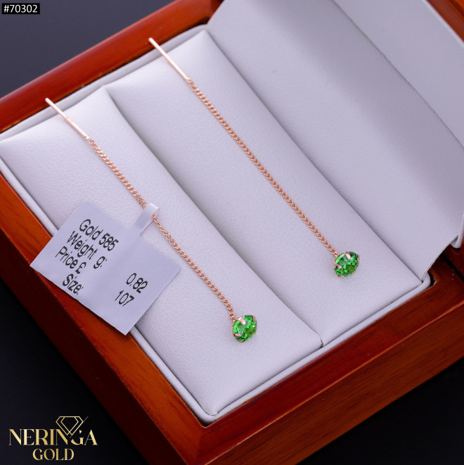 Rose gold earring #70302