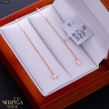 Rose gold earring #70304