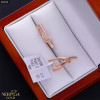 Rose gold english lock earrings #68028