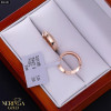Rose gold hoop earrings #66181