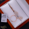 Rose gold hoop earrings #66186
