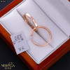 Rose gold hoop earrings #67924